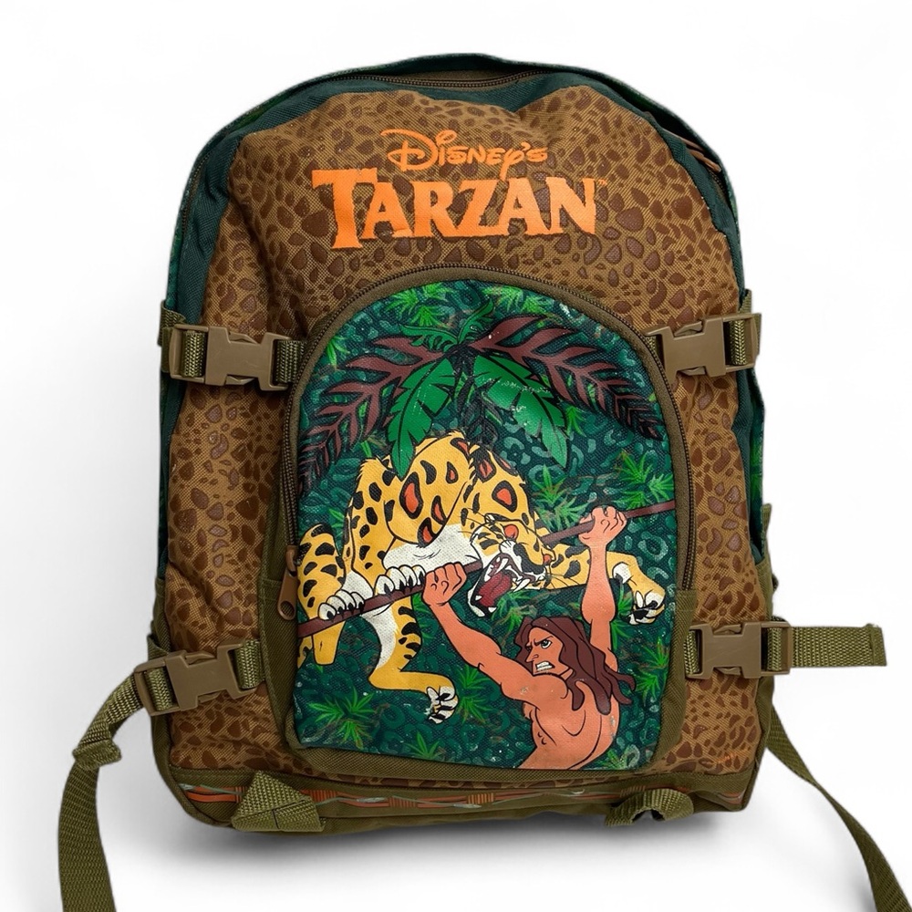 Vintage Tarzan Backpack Y2K Nostalgia Rare Disney 2000s Children's School Bag - Picture 1 of 17